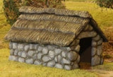 Renedra Terrain Dark Ages/Medieval Stone & Thatch Outbuilding (Plastic) 1/56th