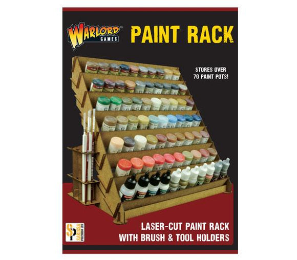 Warlord Games Paint Rack Laser Cut Paint Rack With Brush & Tool Holder