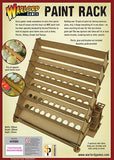 Warlord Games Paint Rack Laser Cut Paint Rack With Brush & Tool Holder