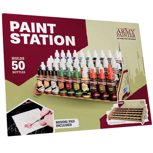 The Army Painter Paint Station Holds 50 Bottles & Paint Brush Storage