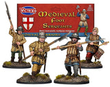 Victrix Miniatures 32 Medieval Foot Sergeants 28mm Scale Miniatures VXM006