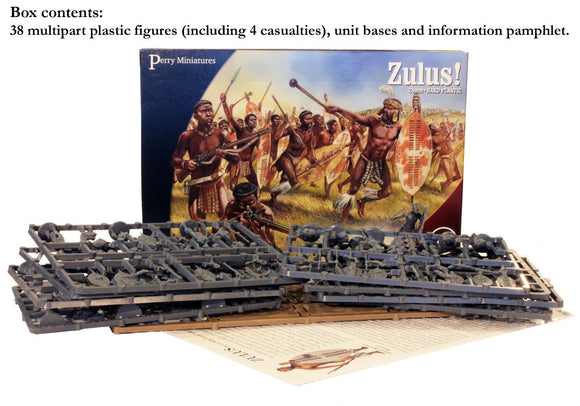 Perry Miniatures Zulu Warriors 38 Hard Plastic Figures