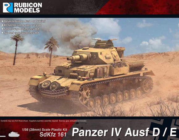 Rubicon Models Panzer IV Ausf D/E Tank