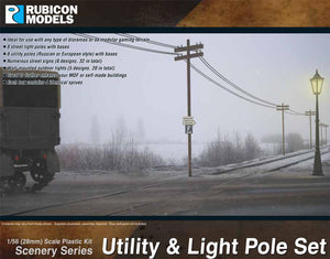 Rubicon Models Utility & Light Pole Set