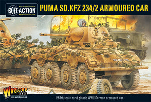 Bolt Action German Puma SD.KFZ 234/2 Armoured Car