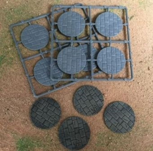 Renedra Limited Bases 50mm Diameter Paved Effect Bases (8)