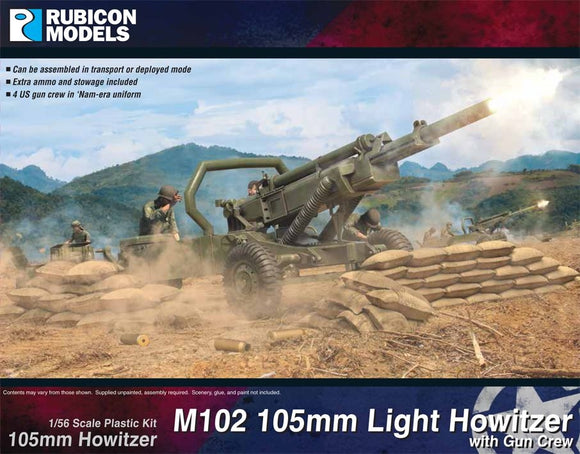 Rubicon Models M102 105mm Light Howitzer With Crew